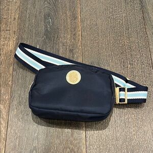 Lilly Pulitzer Navy Blue Jeanie Belt Bag